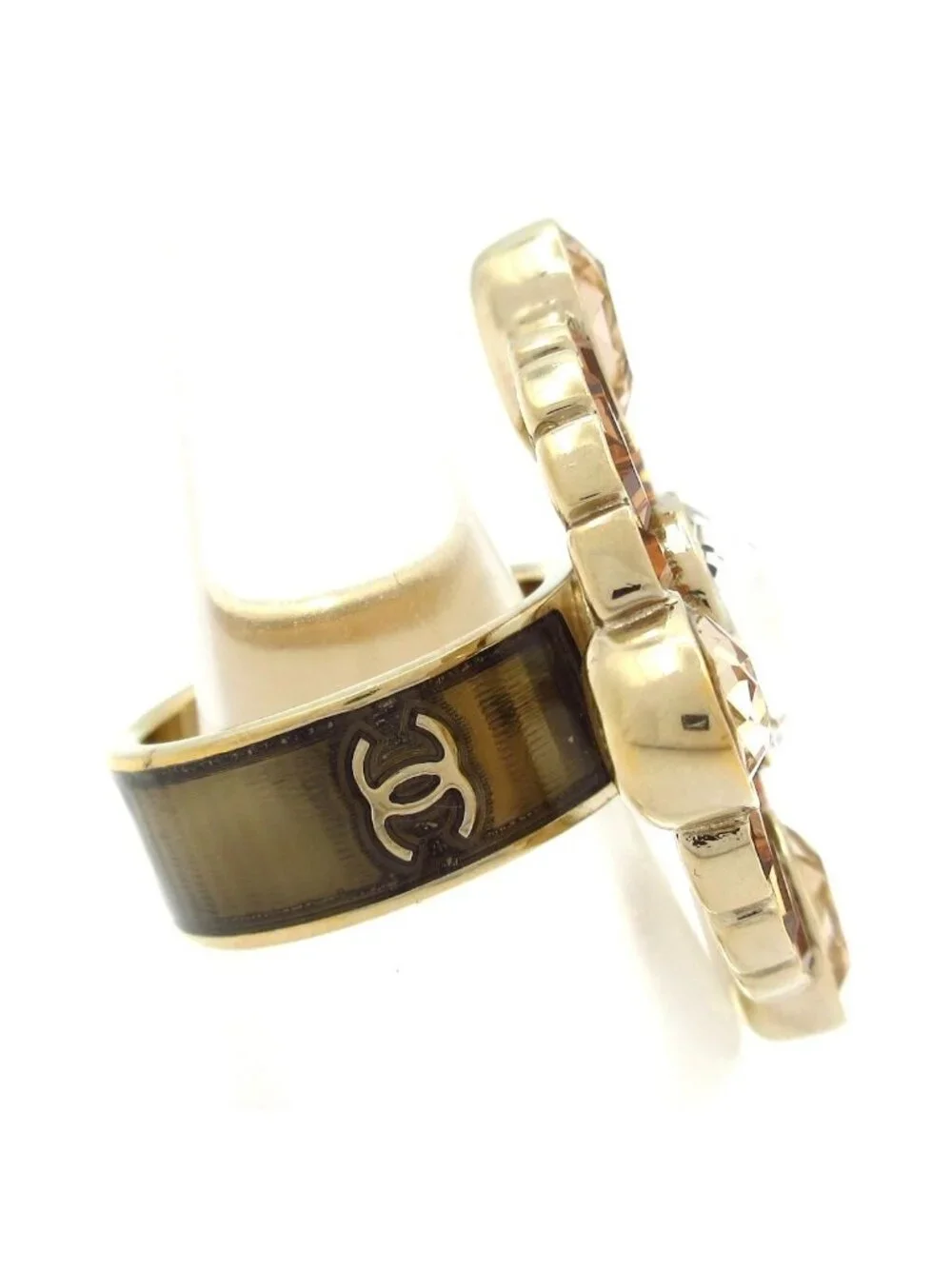 Chanel Ring Blanc Clear Brown